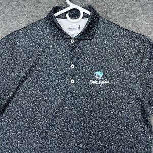 Johnnie O Polo shirt Mens S Black Bottoms up Punta Espada Cap Cana Golf Resort